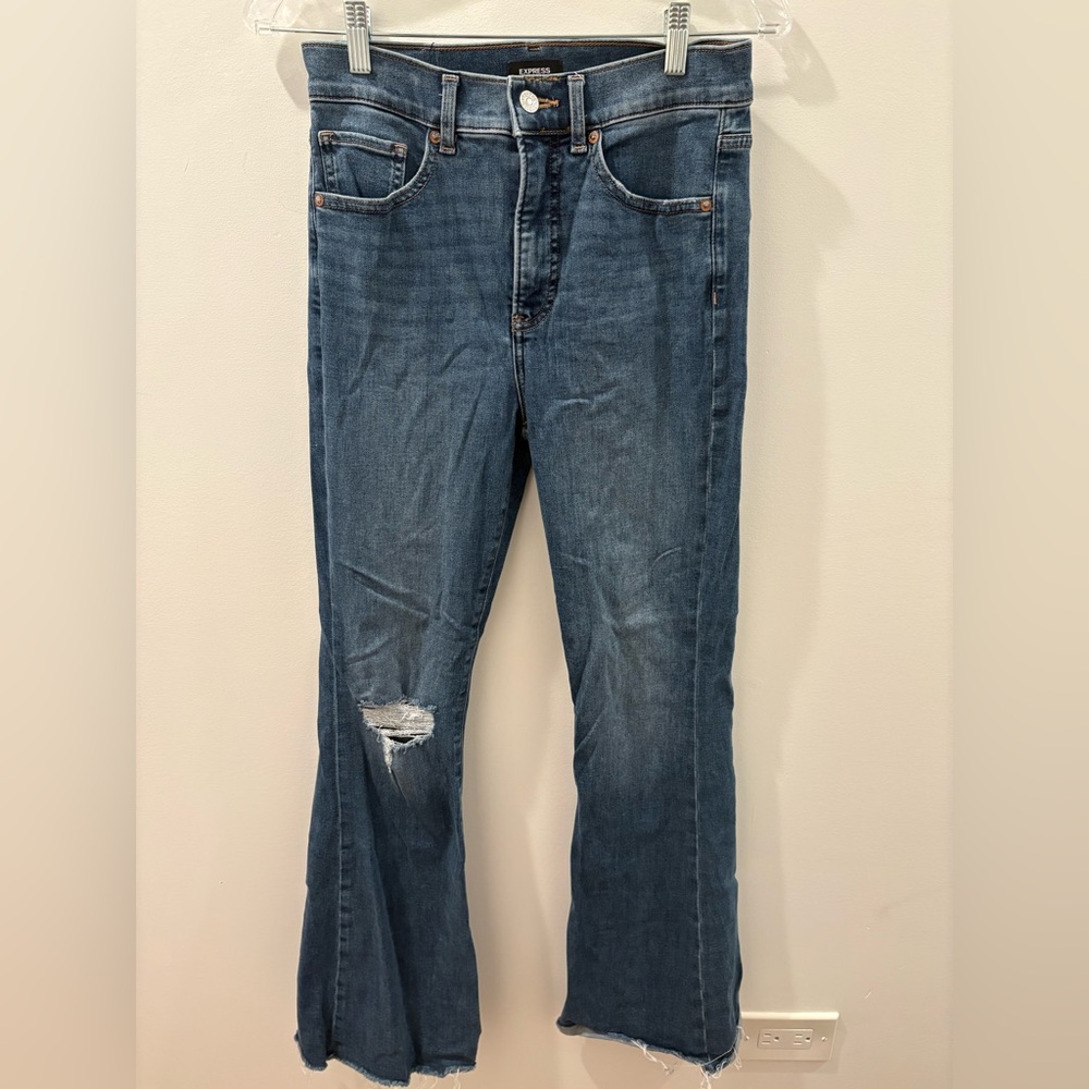 Women's Jeans- Express Flare High Rise- Size 6R